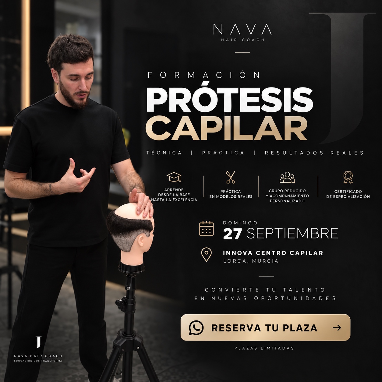 Cartel de formación presencial NAVA del 27 de septiembre de 2026